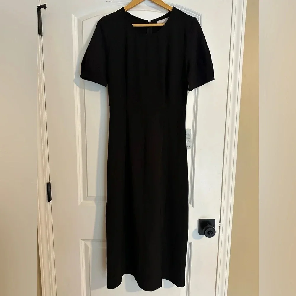NWT Chelsea28 Pleat Sleeve Midi Dress - Picture 2 of 4